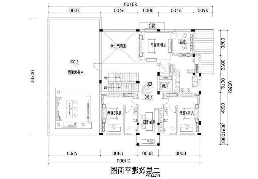 水岸新城,现代风格效果图,平面布局